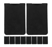 Healvian 10pcs Tweezer Storage Case for Eyelash Tweezers - Pu Leather Comb Protective Cover Bag Hairdressing Tool Pouch for Travel - Makeup Organizer