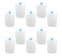 Healvian 10pcs White Pe Ice Pack Snowflake Design for Backpack Cooler and Bottles, Fits Air Cooler Wind Channels Reduced Water Condensation, for Travel and Home Use