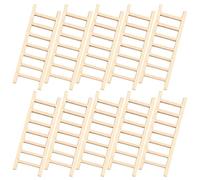 Healvian 10Pcs Wooden Staircase DIY Ornaments Set for Succulent Plant Display, Miniature Home and Store Scenery Decoration, Crafting Model for Indoor Landscape
