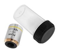 Healvian 10X Biological Microscope Objective Lens High-Resolution Optical Replacement for Precise Analysis Compatible with Biological Microscopy and Laboratory Use