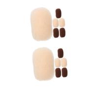 Healvian 12 Pcs Women Hair Volume Bump Clips Lightweight Invisible Hair Pad for Curly and Ponytail Hairstyles Beige