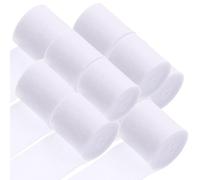 Healvian 12 Rolls Cotton Mesh Plaster Bandages White for First Aid Practicality and Relieve Finger Pain Suitable for Art Projects and Sports Players