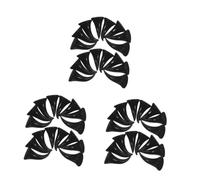 Healvian 120 PCS DIY Devil Horns Craft Kit for Hair Clips Headbands Hair Ties Lightweight Black Devil Ear Accessories for Halloween Party Family Friendly Costume Decoration Supplies