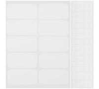 Healvian 120pcs Non-Iron Self-Adhesive Clothing Name Labels 30x15mm Fabric Writable Laundry Tags Washable Clothing Marking Labels and Adults