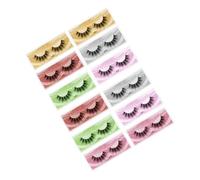 Healvian 12pairs Makeup Women False Lashes Safe Grafting Eyelashes Beauty Supplies False Lashes for Dancing Dense Eyelashes for Extension