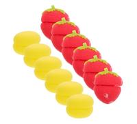 Healvian 12pcs Adorable Sponge Hair Rollers Soft Heatless Curling Tools for Women Comfortable Styling Easy Use Sleep Curlers for Beautiful Waves for All Hair Types