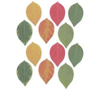 Healvian 12pcs Artificial Leaf Adhesive Notes Leaf Shaped Note Pads Cute for Home Desk School Decorative Memo Pads for Forgetting Reminder School Desk Pads