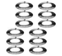 Healvian 12pcs Black Stretch Comb Headbands for Women Flexible Abs Plastic Hair Wrap Holders with Teeth, Invisible Styling and Universal Application for Special Styling Needs