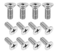 Healvian 12pcs Brake Disc Fixed Screws Silver Car Disc Brake Bolts for Vehicle Rotor Retaining Screws Automotive Fixing Hardware