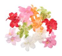 Healvian 12pcs Decorative Flower Hair Clips Lightweight Artificial Tropical Floral Hairpins for Women Summer Beach Party Vacation with Realistic Bohemian Style in Colors