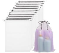 Healvian 12pcs Drawstring Bags Shoe Bags for Travel Packing Storage for Sneaker Organization as Travel Essential