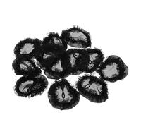 Healvian 12pcs Drawstring Lace Hairnet Large Scrunchie for Women Hair Nets for Buns Black Hair Nets Cap for Wigs Ballerina Bun Cover