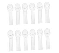 Healvian 12pcs Electric Toothbrush Head Covers Set, Round Dustproof Toothbrush Caps, Protective Accessories Compatible Electric Oral Brush Heads for Travel and Daily Use