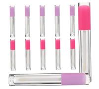 Healvian 12pcs Empty Lip Gloss Tubes with Detachable Design for DIY Lipstick and Cosmetic Storage Portable Containers for Lip Oil Moisturizing Gift Suitable for Travel and Professional Use