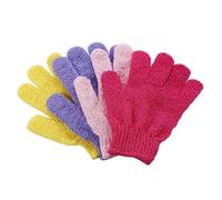 Healvian 12pcs Five Fingers Exfoliating Bath Gloves for Body Scrub Material Suitable for All Skin Types Refresh Your Skin Every Use