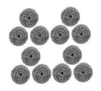 Healvian 12pcs Heavy Duty Steel Wire Scourer Brush for Kitchen Dishwasher Cleaner Deep Clean