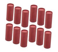 Healvian 12pcs Kraft Paper Tubes Round Essential Oil Bottle Packaging Boxes with Lid Natural Kraft Paper Storage Tubes for Tea Candy Coffee Cosmetic Containers Light and Heat Protection