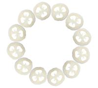 Healvian 12pcs Natural Loofah Soap Dish Saver Pads for Shower and Washbasins, Round Shape, Stable and Space Saving Soap Holder Made from Beige Loofah Material