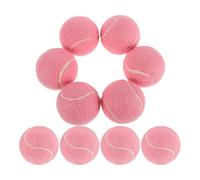 Healvian 12Pcs Pink Youth Tennis Balls for Sturdy Rubber Training Balls High Elasticity Practice Tennis for Beginner’S Fitness and Massage Use