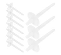 Healvian 12pcs Sewing Machine Thread Spool Holder Plastic Bobbin Cap White Abs Suitable for Home Craft Use