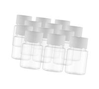 Healvian 12Pcs Transparent Medicine Bottles with Caps Lightweight Compact Design for Easy Storage and Travel Containers for Quick Content Observation