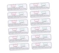 Healvian 12pcs Uvc-uva Test Cards Household Indicator Strips Indoor Uv Light Effect Tester for Identifying Uvc Uva Exposure