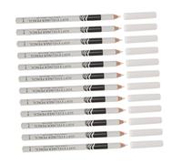 Healvian 12Pcs White Eyeliner Pencils Makeup Pens for Natural Eye Highlighting Lightweight Wooden Rod Cosmetic Pencils for Versatile Eyeshadow and Lip Use Portable and Safe for Daily Makeup