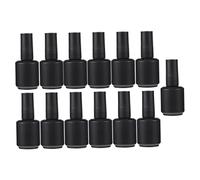 Healvian 13pcs Reusable Empty Nail Polish Bottles Glass Nail Art Containers with Brush for Mixing Storing and Creating Textures
