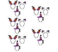 Healvian 15 Pcs Halloween Headbands for Women Fun Accessories with Spider Bat and Pumpkin Designs Lightweight and Comfortable Costumes for Parties and Cosplay