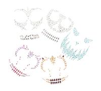 Healvian 15 Sets Elegant Face Jewels Body Gems Stickers for Halloween -on Rhinestones for Festive Outfit