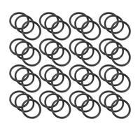 Healvian 150pcs Round Plastic Rings for Crafts with Burrfree Edges and Finely Polished Surface, Sturdy Plastic Circles for Doll Cloak Outfits and Garment DIY Projects