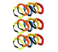Healvian 15Pcs Adjustable Three-Legged Race Bands Elastic Leg Straps for Outdoor Relay Games, Carnival Field Day Supplies, Team Building and Backyard Party Accessories