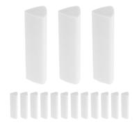 Healvian 15pcs Triangular Pencil Eraser, White TPE Eraser for Pencils, Precise Erasing, Reusable, Silent, No Debris, for School and Office, Students and Artists