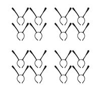 Healvian 16 Pcs Black Bee Antenna Headband and Youth, Cloth Material Versatile Accessory Inspiring Imagination, for Creative Moments and School Events Party Costume Hairband