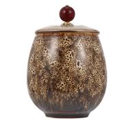 Healvian 160ml Ceramic Storage Jar Canister with Airtight Lid for Kitchen Food Storage, Moisture-proof and Easy to Store, for Tea and Honey, Suitable for Stores and Banks