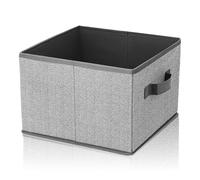 Healvian 16l Household Clothes Storage Basket Laundry Hamper Non-woven Fabric Square Minimalist Stable Bottom Portable Storage Box for Home Decor and Laundry Room