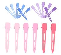 Healvian 18pcs No Bend Hair Clips for Women Gradient Color Styling Barrettes Non- Hair Accessories for Everyday Use for Makeup and Managing Strands Seamless Design