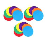 Healvian 18pcs Soccer Training Flat Cones Training Spot Markers Lightweight Tpe Material Colorful round Flat Discs Enhanced Skill Development for Gym Practice on Soccer Field