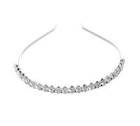 Healvian 1pc Creative Hair Hoop Wedding Headdress for Women Diamond-studded Bride Hair Ornament Handmade Rhinestone Elegant Design for Bridal and Party Use