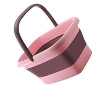 Healvian 1pc Folding Foot Bath Basin Japanese Style Soaking Bucket for Home Massage Portable Design for Relaxation and Circulation for Foot Soak and Cleaning Tasks