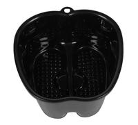 Healvian 1pc Foot Bath Tub Insulated Foot Wash Bucket for Home Use for Relaxation and Circulation Massage Soak Tub Black