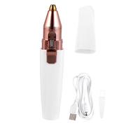 Healvian 1Pc Rechargeable Lipstick Shape Hair Remover for Women Painless Facial Hair Removal Device for Upper Lip Chin Eyebrows and More