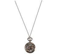 Healvian 1pc Retro Hollow Pocket Watch Adorable Dog Design Classic Alloy Quartz with Sturdy Chain Unique for Family and Friends Vintage Style Pocket Watch for All Occasions