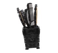 Healvian 1set Anti-static Comb and Mirror Set Retro Handheld Styling Tool for Home and Salon Use for Hair Care and Scalp Massage for Friends and Family Elegant Case