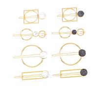 Healvian 1set Euramerican Style Bridal Hair Beautiful Headwear Collection for Weddings Unique Geometric Designs Chic Accessories for Brides and Bridesmaids Black