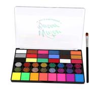Healvian 1set Water-soluble Body Paint Set for Boys and Girls Adults Multi-functional Face Paint for Parties Festivals and Performances Non-toxic Easy to Use Includes Brush for Creative