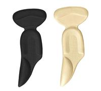 Healvian 2 Pairs High Heel Grips Cushion Pads Non-Slip Wear-Resistant Shoe Cushions for Women and Black and Complexion Anti-Blister Heel Patch Protectors for Foot Comfort
