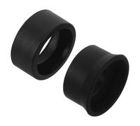 Healvian 2 Pairs Rubber Eyepiece Covers for Microscopes and Telescopes, Replaceable Eyepiece Eye Guards Thick and Foldable Designs, Protective Rubber Cups for Stereo Microscope Use