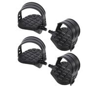 Healvian 2 Pairs Stationary Bike Pedals with Anti-skid Straps, Replacement Exercise Bike Foot Pedals for Indoor Fitness and Senior Cycling Training Equipment