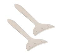 Healvian 2 Pcs Interpupillary Distance Ruler Stainless Steel Eye Socket Measuring Tool Eyeliner Stencil for Accurate Eye Bag Assessment Durable Portable Beauty Instrument for Precise Eyelid